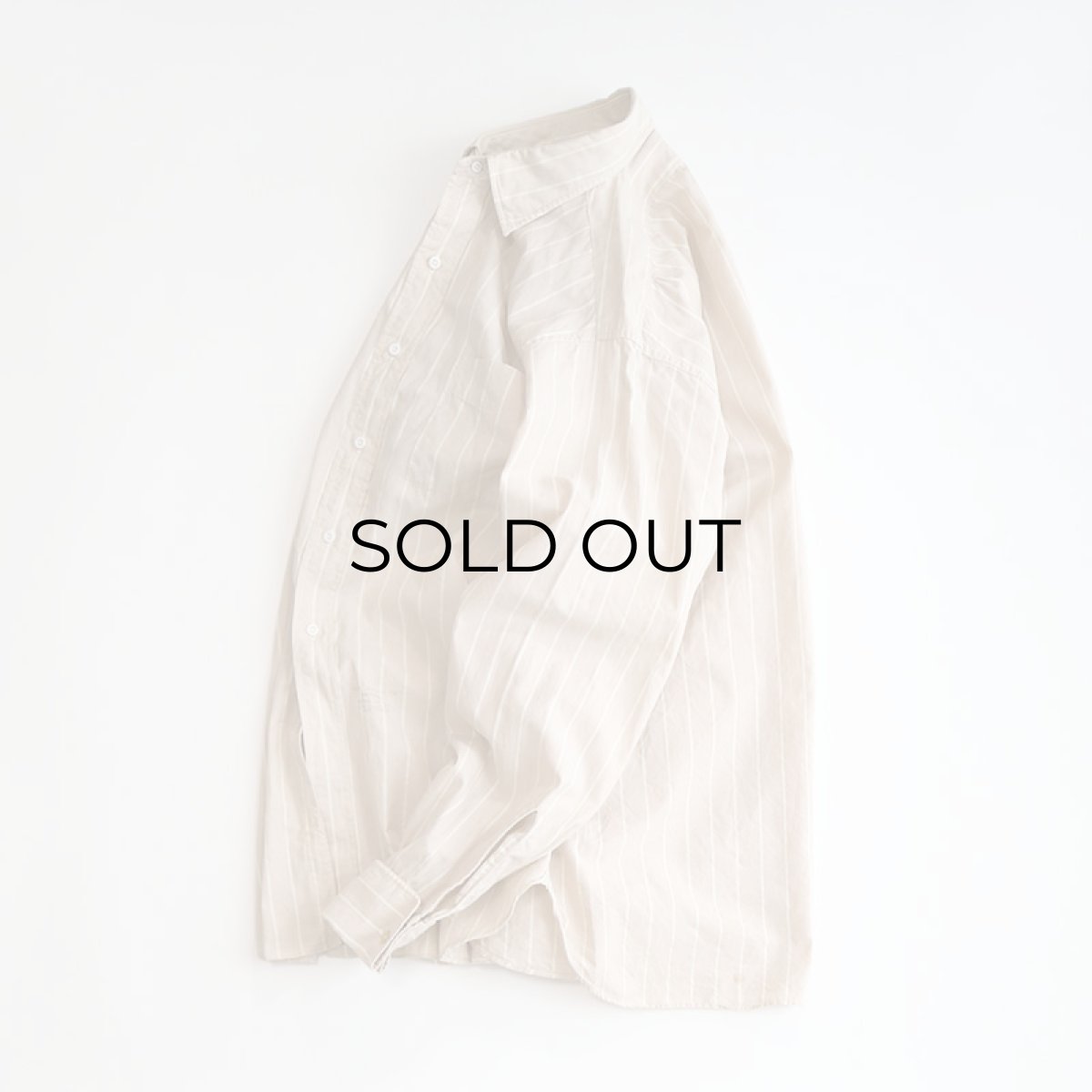 画像2: 50's ARROW COTTON BROAD STRIPE DRESS SHIRT (2)