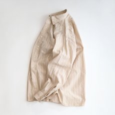 画像2: 50's ARROW COTTON BROAD STRIPE DRESS SHIRT (2)