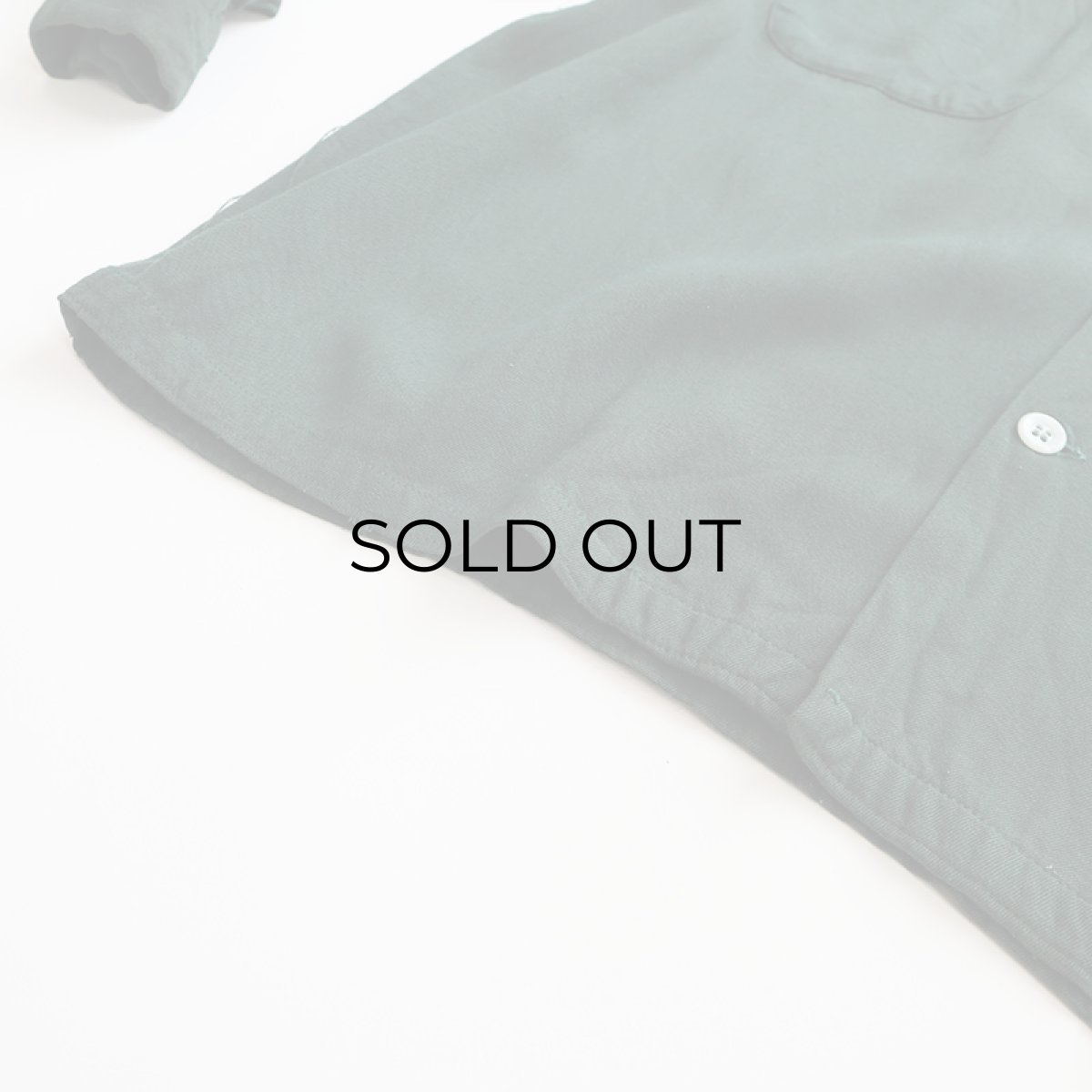 画像10: 50's Sportswear RAYON GABARDINE OPEN COLLAR BOX SHIRT (10)