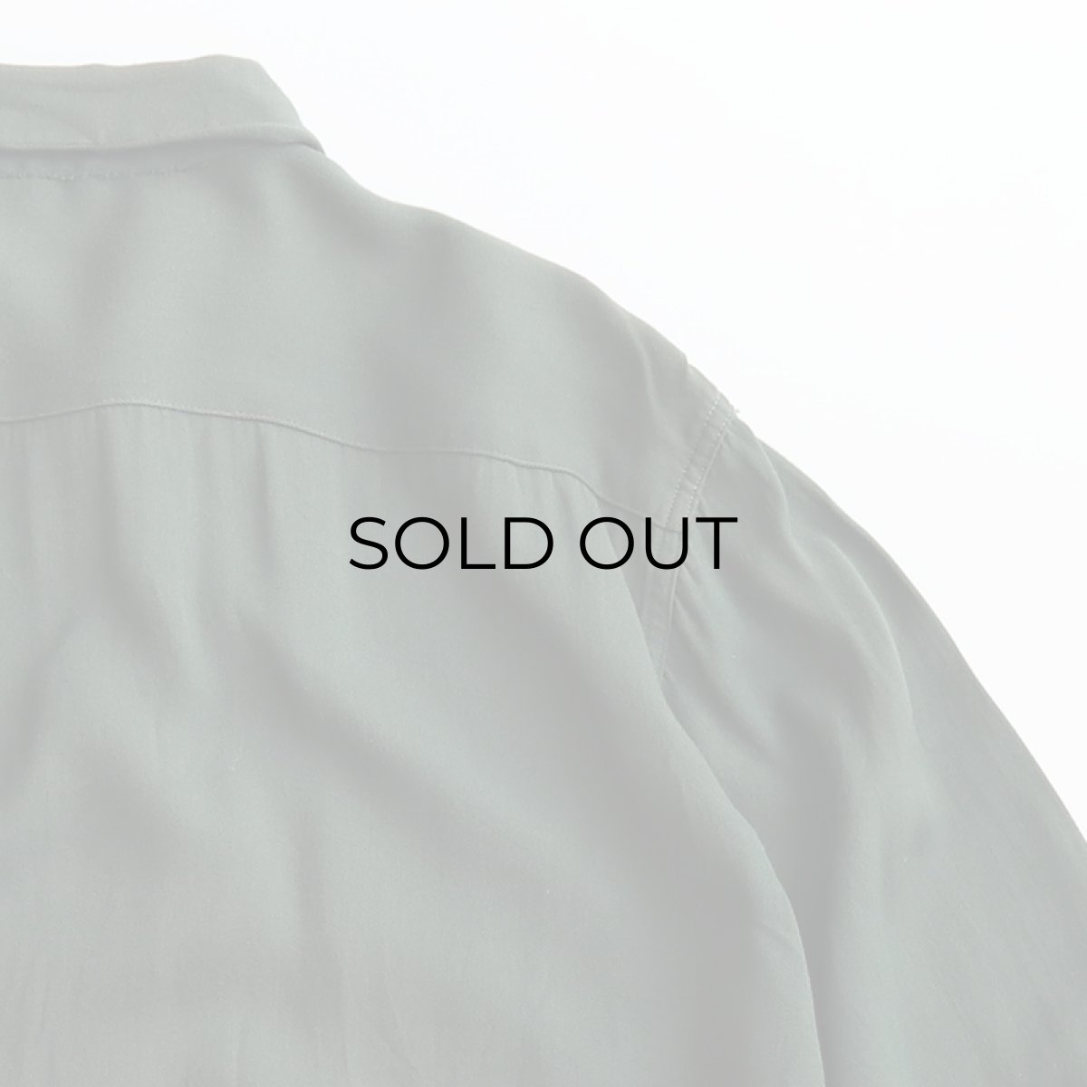 画像7: 50's Sportswear RAYON GABARDINE OPEN COLLAR BOX SHIRT (7)