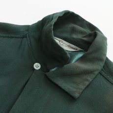 画像5: 50's Sportswear RAYON GABARDINE OPEN COLLAR BOX SHIRT (5)