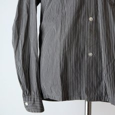 画像11: 60's Lanier COTTON STRIPE B/D OPEN COLLAR BOX SHIRT (11)