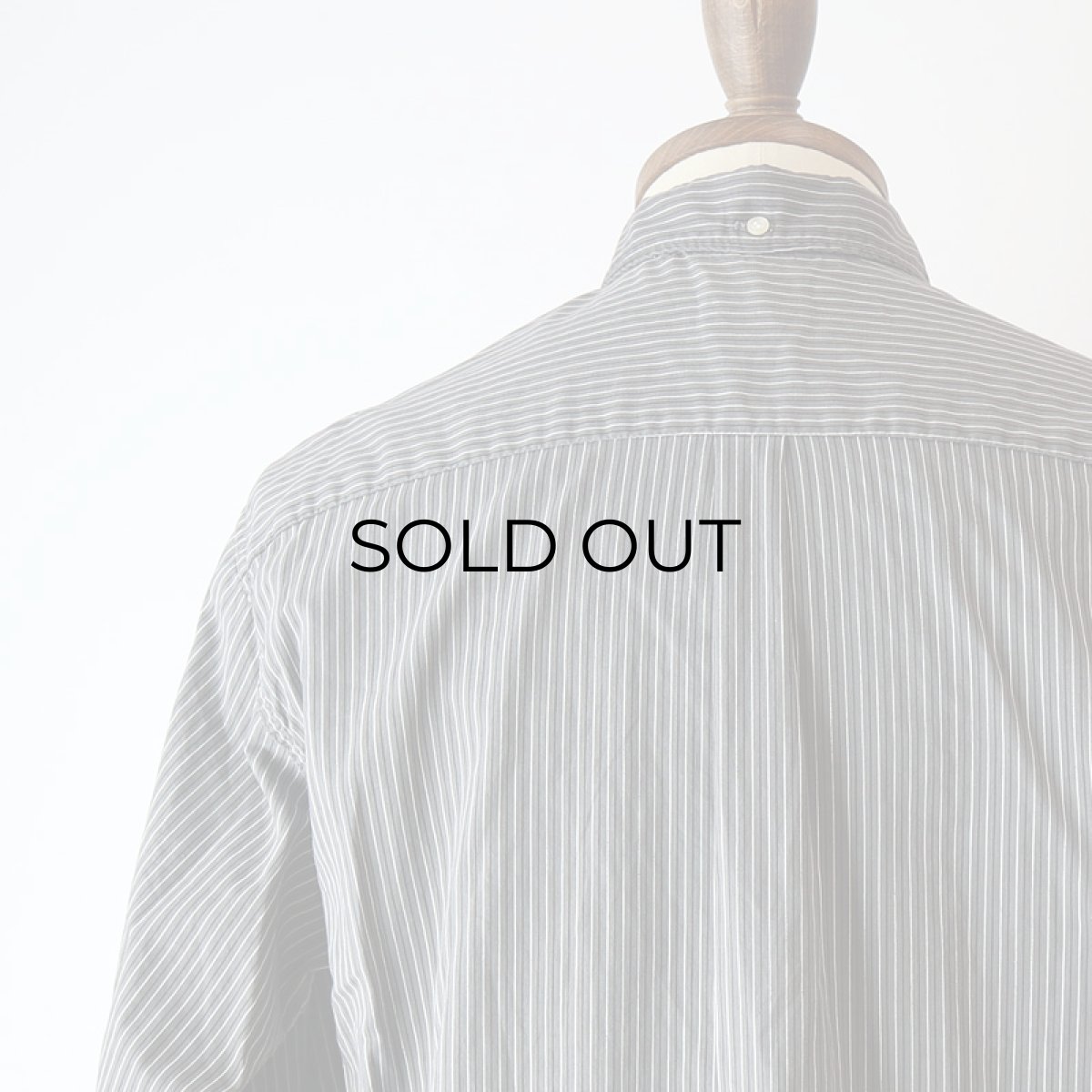 画像12: 60's Lanier COTTON STRIPE B/D OPEN COLLAR BOX SHIRT (12)