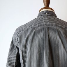 画像12: 60's Lanier COTTON STRIPE B/D OPEN COLLAR BOX SHIRT (12)