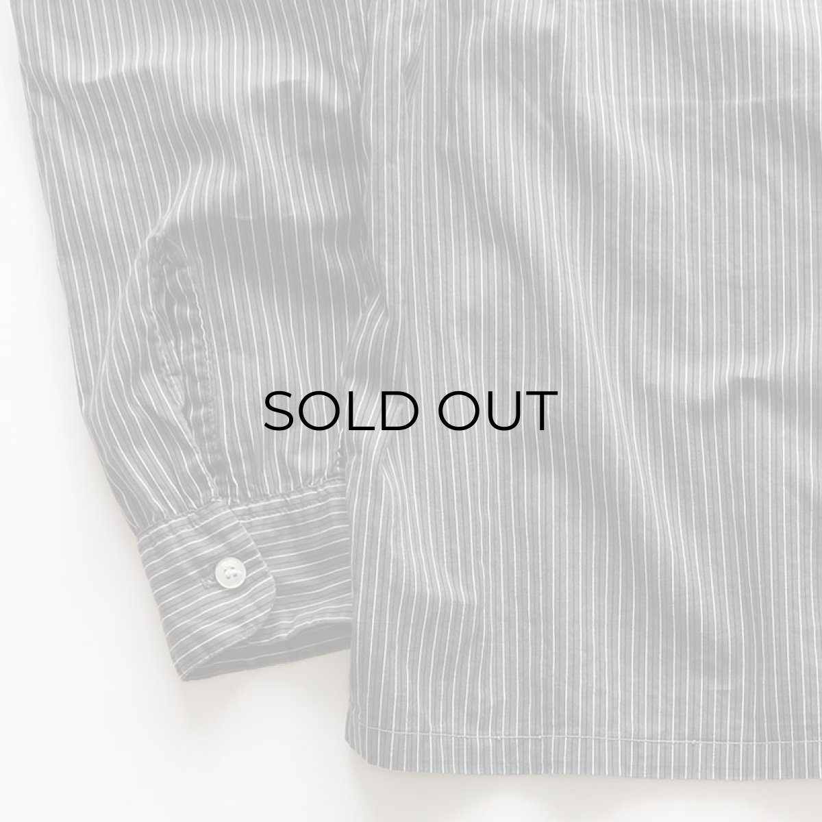 画像7: 60's Lanier COTTON STRIPE B/D OPEN COLLAR BOX SHIRT (7)