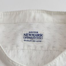 画像7: 〜50's NEWMARK COTTON ALL OVER PATTERN BAND COLLAR DRESS SHIRT (7)