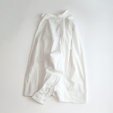 画像2: 〜50's NEWMARK COTTON ALL OVER PATTERN BAND COLLAR DRESS SHIRT (2)