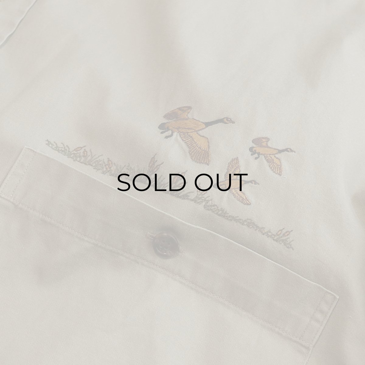 画像8: 80's BANANA REPUBLIC COTTON TWILL EMBROIDERED OUTDOOR SHIRT (8)