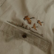 画像8: 80's BANANA REPUBLIC COTTON TWILL EMBROIDERED OUTDOOR SHIRT (8)