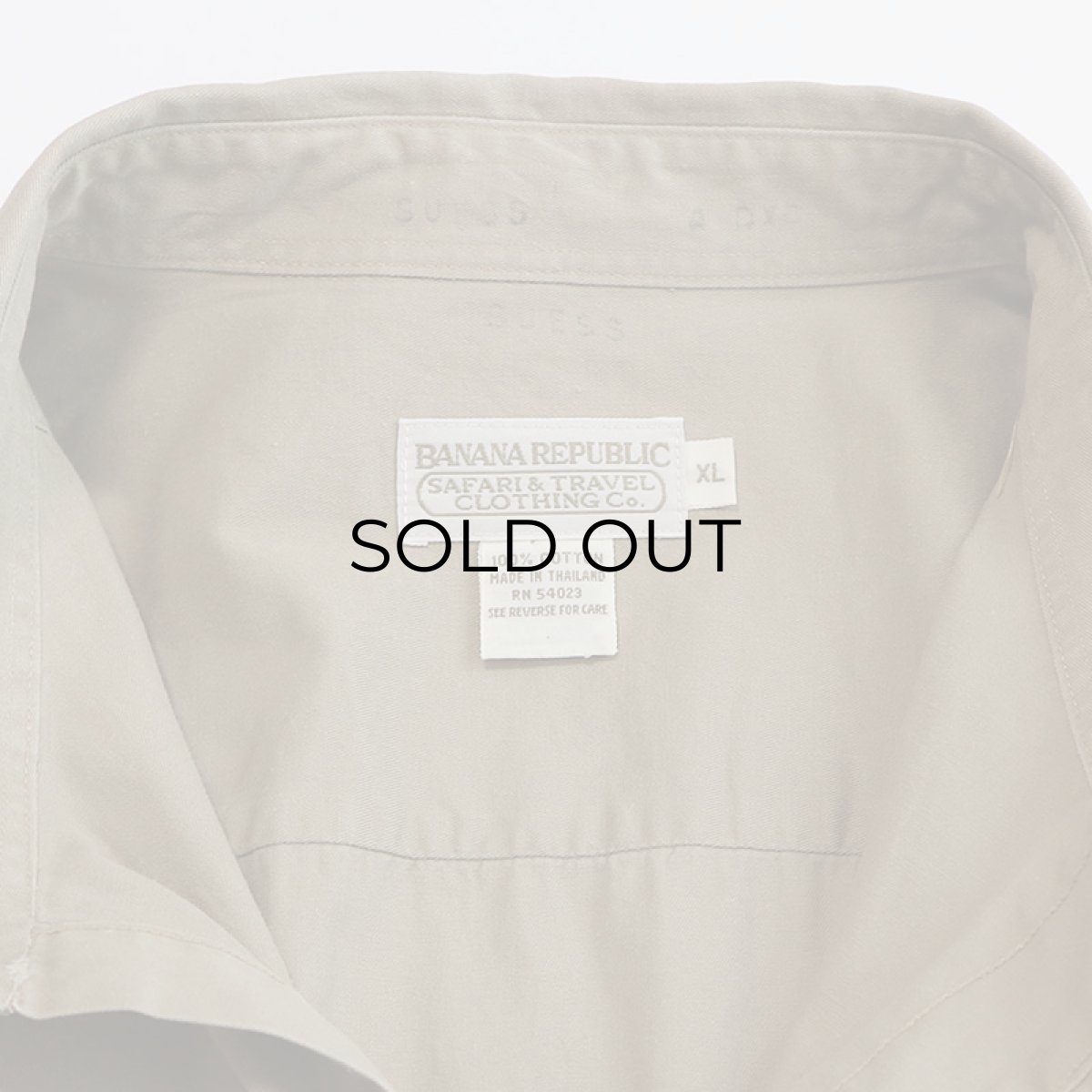 画像7: 80's BANANA REPUBLIC COTTON TWILL EMBROIDERED OUTDOOR SHIRT (7)