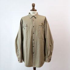 画像10: 80's BANANA REPUBLIC COTTON TWILL EMBROIDERED OUTDOOR SHIRT (10)