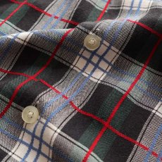 画像6: 〜60's UNKNOWN BRAND RAYON CHECK OPEN COLLAR BOX SHIRT (6)