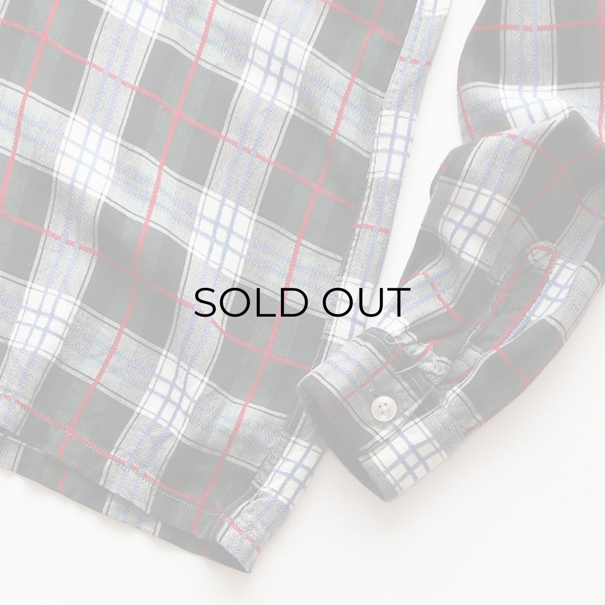 画像8: 〜60's UNKNOWN BRAND RAYON CHECK OPEN COLLAR BOX SHIRT (8)