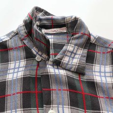 画像7: 〜60's UNKNOWN BRAND RAYON CHECK OPEN COLLAR BOX SHIRT (7)