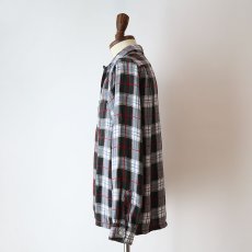 画像13: 〜60's UNKNOWN BRAND RAYON CHECK OPEN COLLAR BOX SHIRT (13)