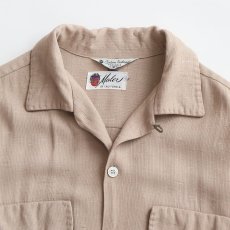 画像5: 50's Maler RAYON "KASURI" OPEN COLLAR BOX SHIRT (5)