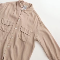 画像4: 50's Maler RAYON "KASURI" OPEN COLLAR BOX SHIRT (4)