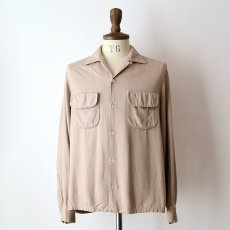 画像10: 50's Maler RAYON "KASURI" OPEN COLLAR BOX SHIRT (10)