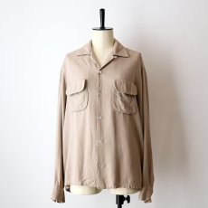 画像13: 50's Maler RAYON "KASURI" OPEN COLLAR BOX SHIRT (13)