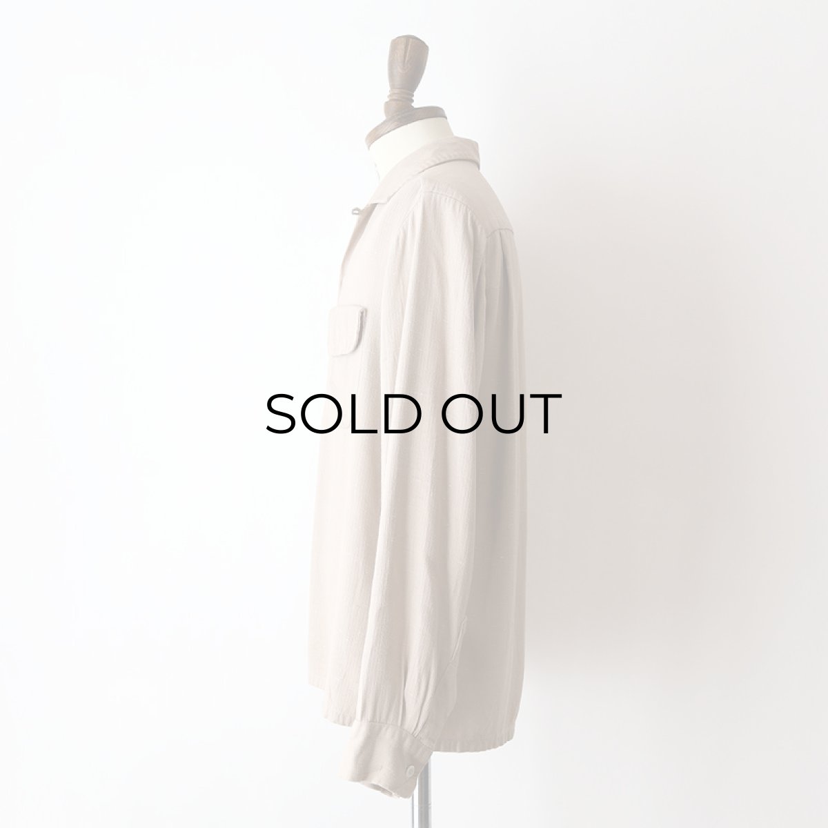 画像11: 50's Maler RAYON "KASURI" OPEN COLLAR BOX SHIRT (11)
