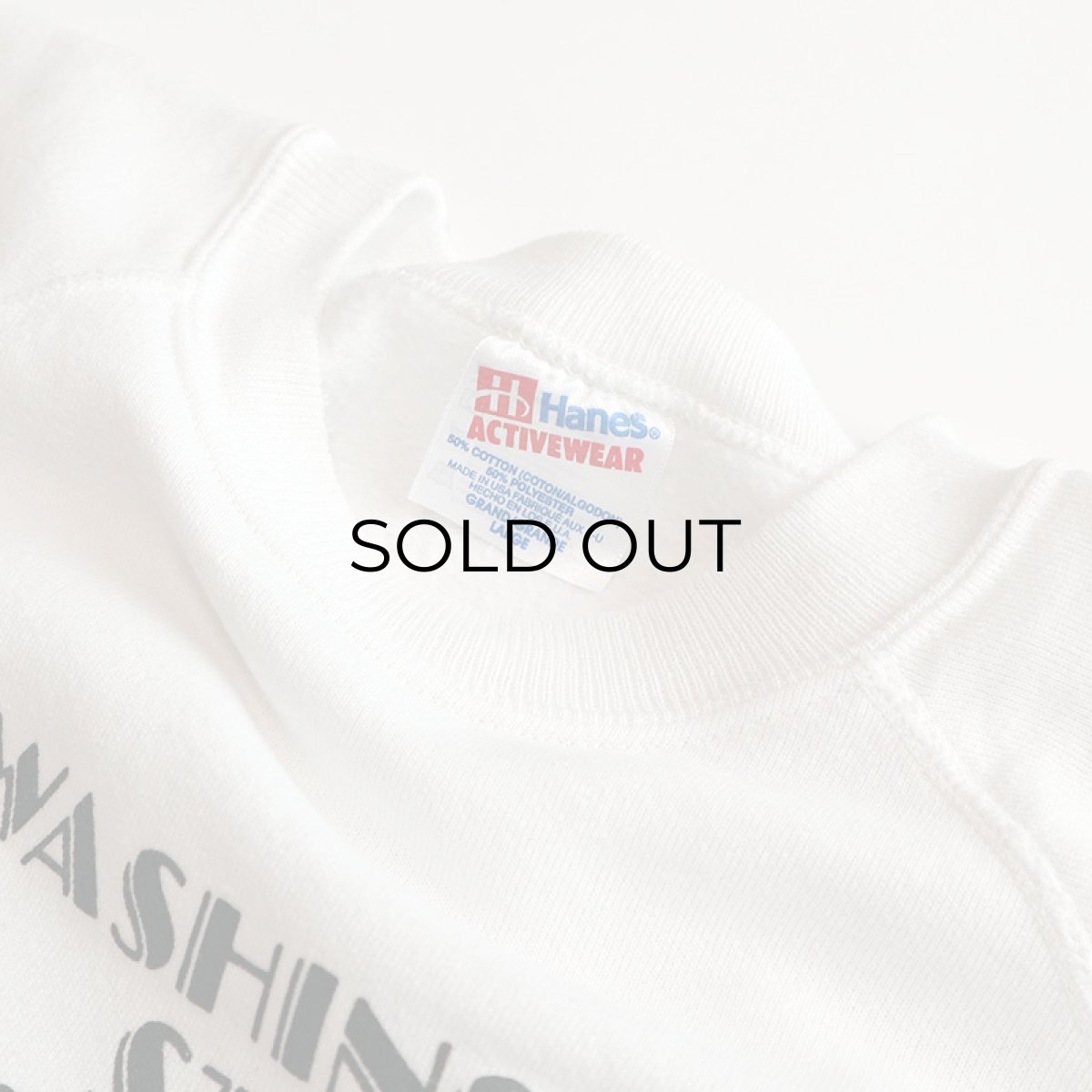 画像4: 〜90's Hanes PRINT CREW NECK SWEAT "WASHINGTON STATE SOFT TIP" "MADE IN USA" (4)