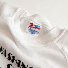 画像4: 〜90's Hanes PRINT CREW NECK SWEAT "WASHINGTON STATE SOFT TIP" "MADE IN USA" (4)