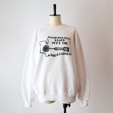 画像13: 〜90's Hanes PRINT CREW NECK SWEAT "WASHINGTON STATE SOFT TIP" "MADE IN USA" (13)