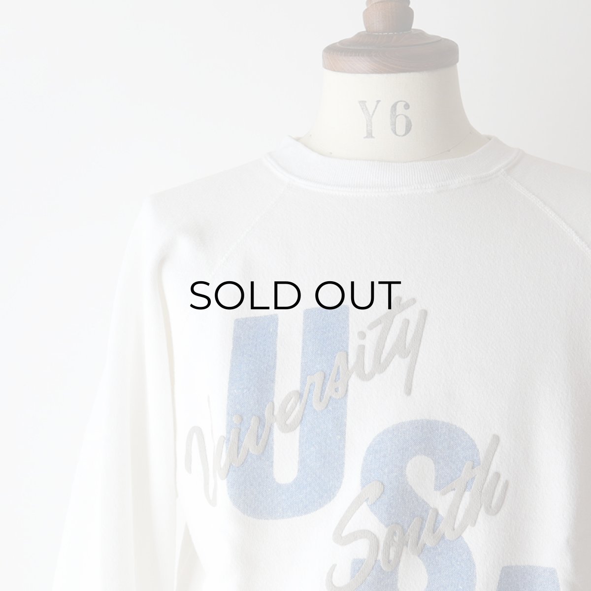 画像11: 〜90's WOLF PUFF PRINT CREW NECK SWEAT "University South Aberdeen" "MADE IN USA" (11)