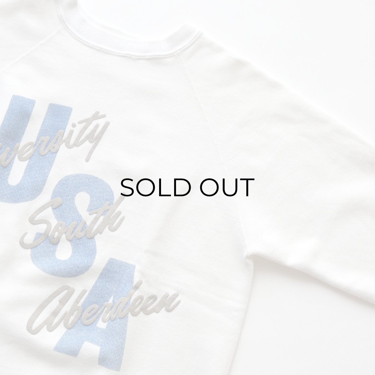 画像3: 〜90's WOLF PUFF PRINT CREW NECK SWEAT "University South Aberdeen" "MADE IN USA" (3)