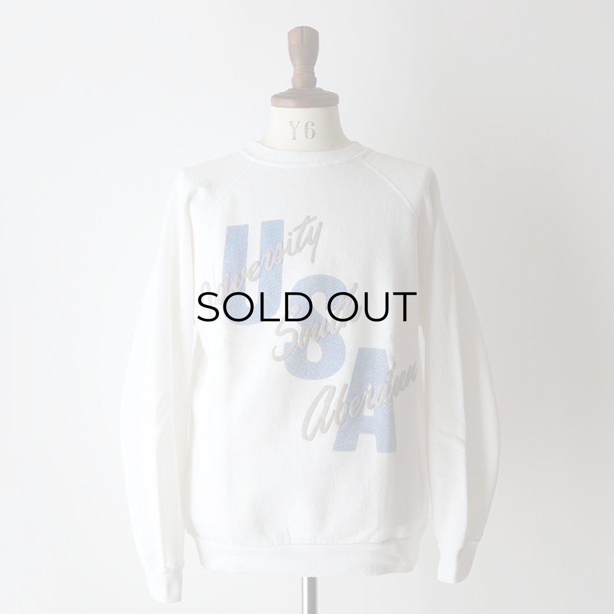 画像12: 〜90's WOLF PUFF PRINT CREW NECK SWEAT "University South Aberdeen" "MADE IN USA" (12)