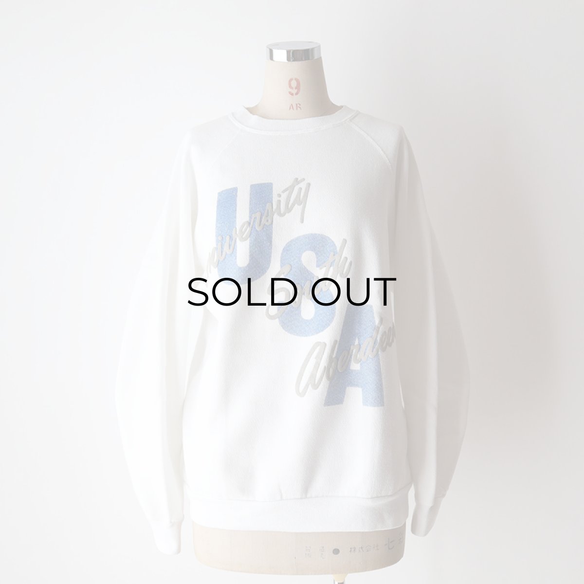 画像15: 〜90's WOLF PUFF PRINT CREW NECK SWEAT "University South Aberdeen" "MADE IN USA" (15)