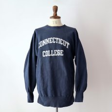 画像9: 90's Champion REVERSE WEAVE PRINT CREW NECK SWEAT  "CONNECTICUT COLLEGE" "MADE IN USA" (9)