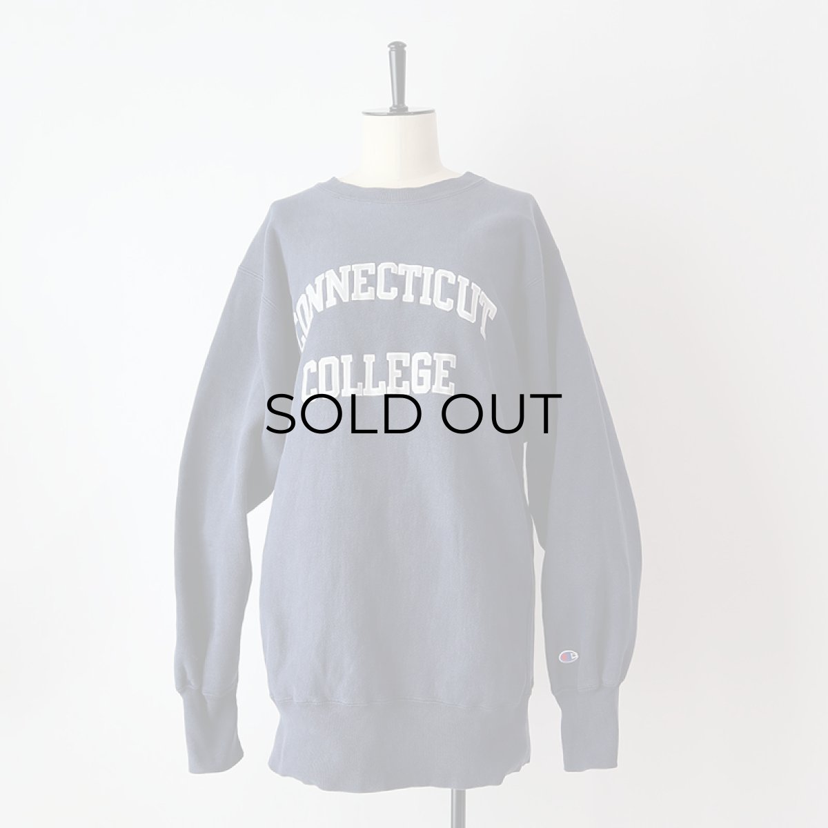 画像12: 90's Champion REVERSE WEAVE PRINT CREW NECK SWEAT  "CONNECTICUT COLLEGE" "MADE IN USA" (12)
