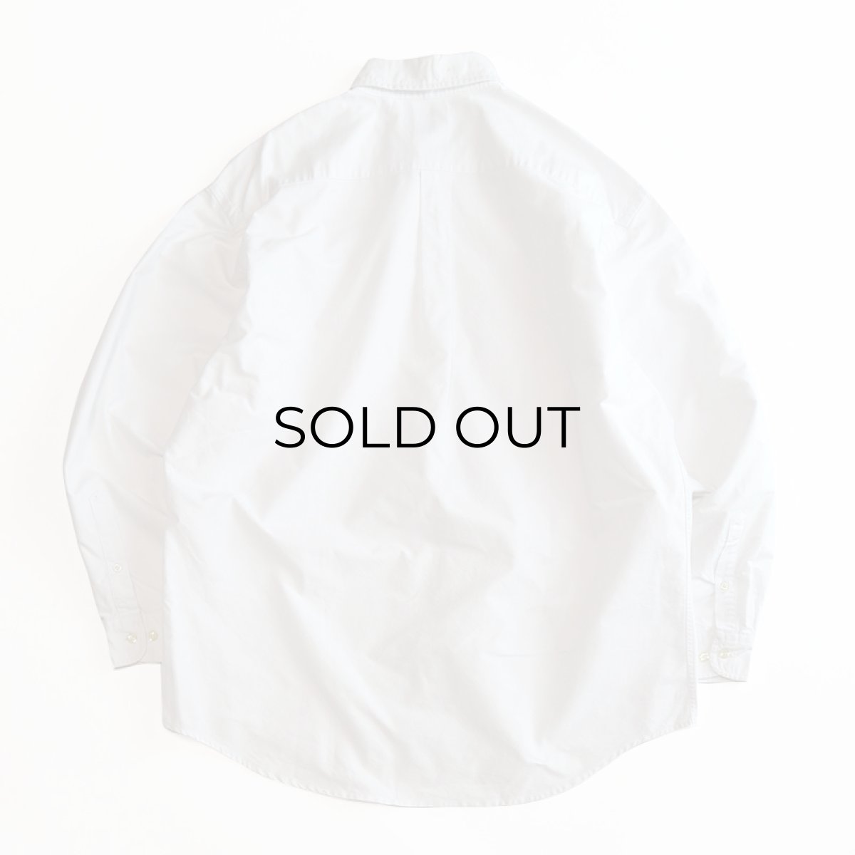 画像2: 90's GAP WHITE COTTON OXFORD B/D SHIRT (2)
