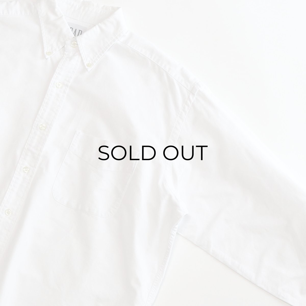 画像3: 90's GAP WHITE COTTON OXFORD B/D SHIRT (3)