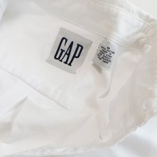 画像6: 90's GAP WHITE COTTON OXFORD B/D SHIRT (6)