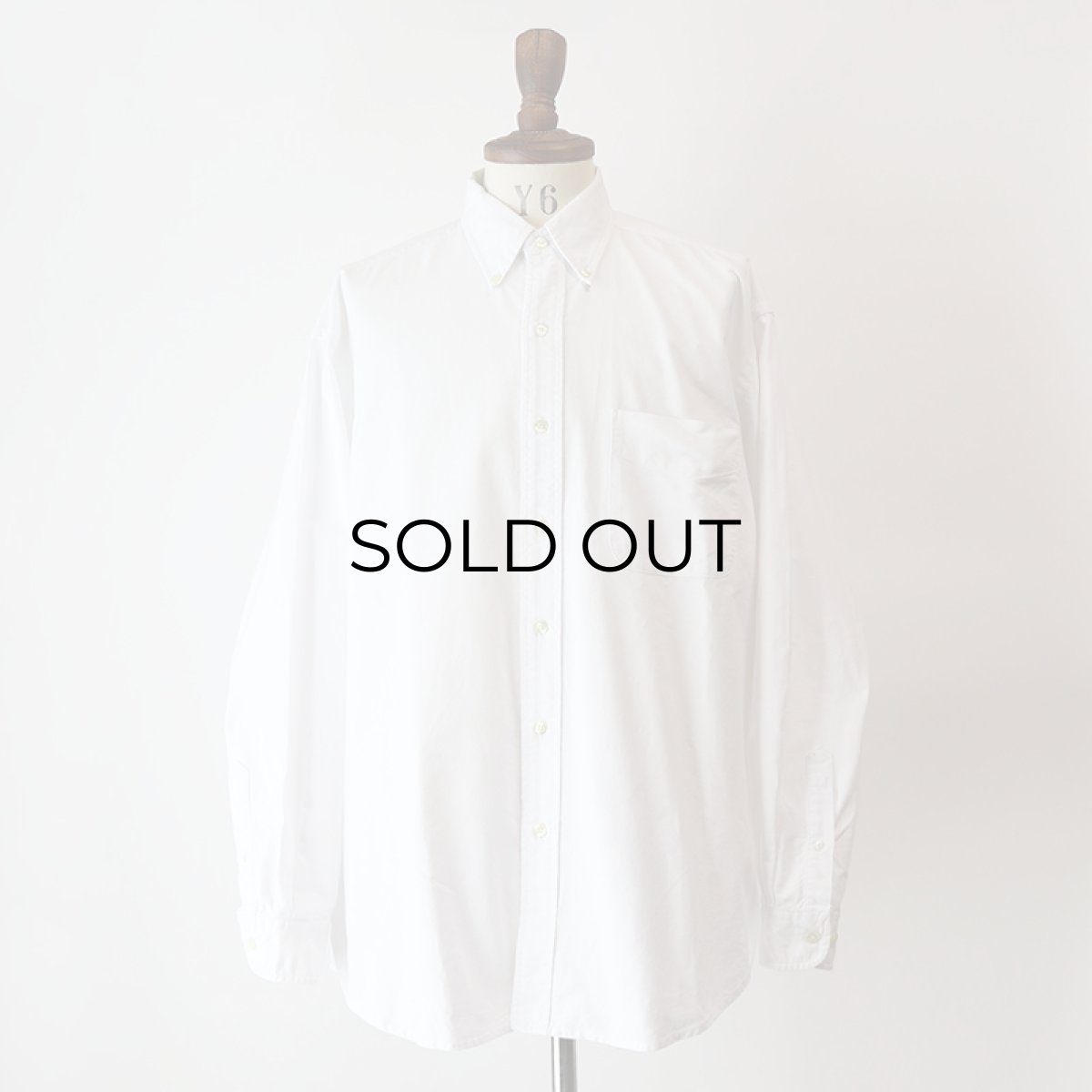 画像7: 90's GAP WHITE COTTON OXFORD B/D SHIRT (7)