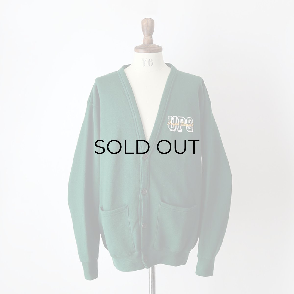 画像7: 〜90's SANTEE sweats PRINT SWEAT CARDIGAN "UPS Puget Sound" "MADE IN USA" (7)