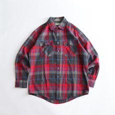 画像1: 80's ST. JOHN'S BAY ACRYLIC CHECK SHIRT (1)