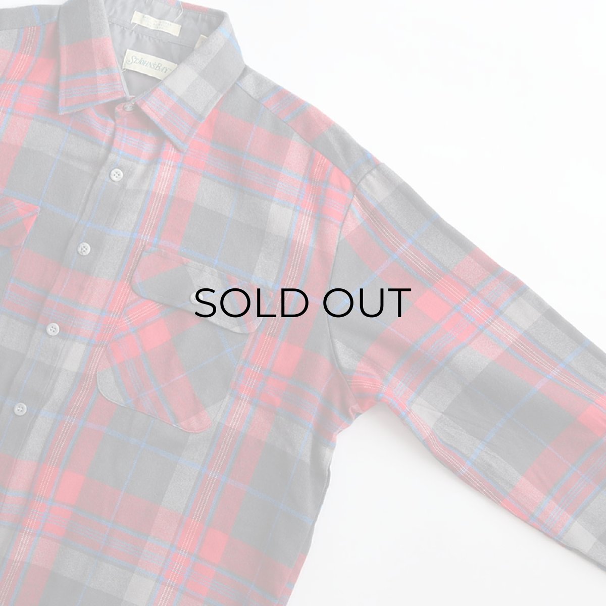 画像4: 80's ST. JOHN'S BAY ACRYLIC CHECK SHIRT (4)