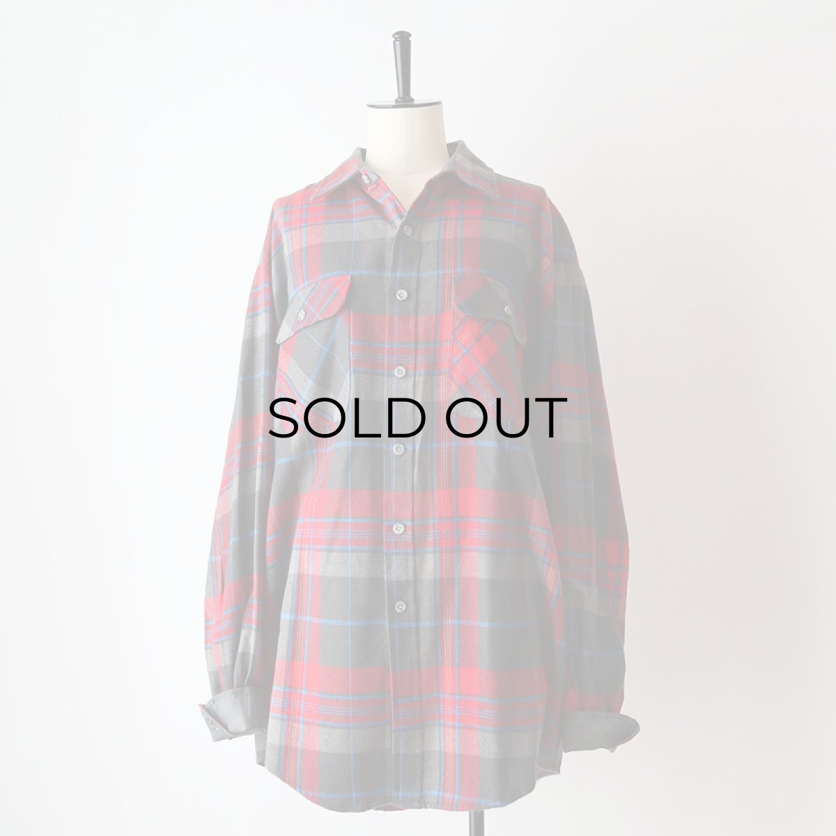 画像12: 80's ST. JOHN'S BAY ACRYLIC CHECK SHIRT (12)