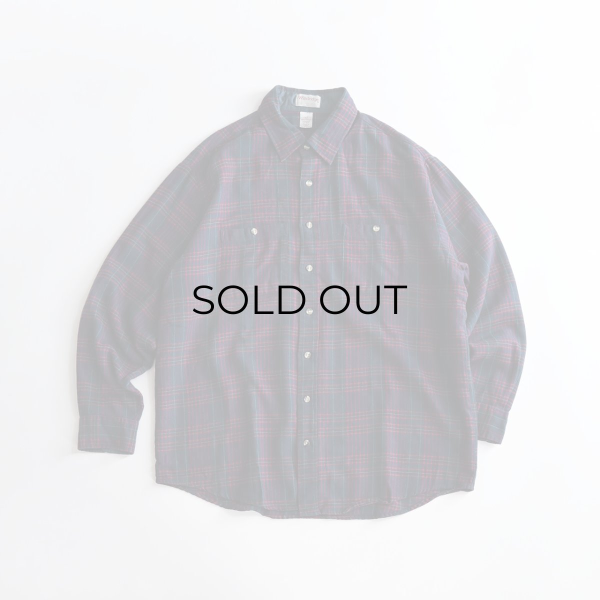 画像1: 〜90's Windridge ACRYLIC CHECK SHIRT (1)