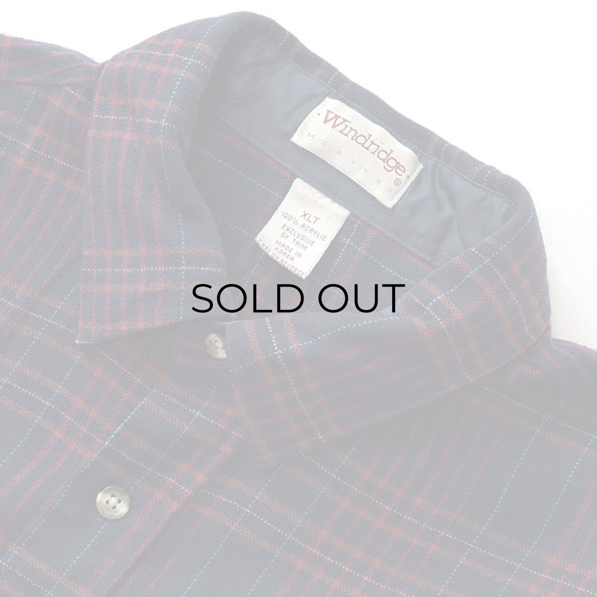 画像5: 〜90's Windridge ACRYLIC CHECK SHIRT (5)