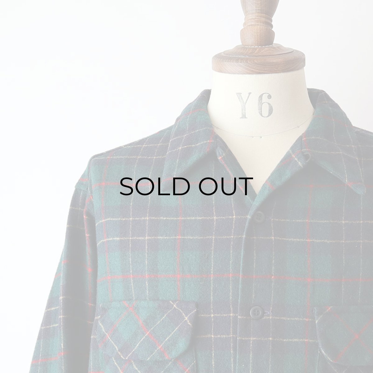 画像9: 70's〜 PENDLETON WOOL CHECK BOARD SHIRT (9)
