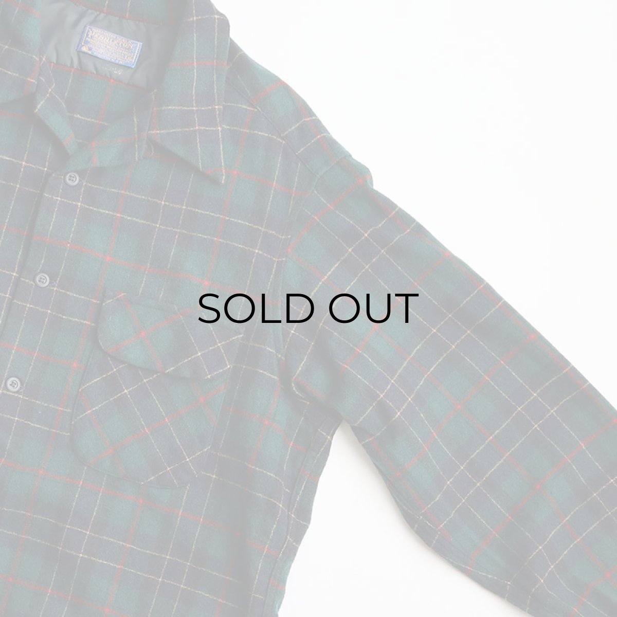 画像4: 70's〜 PENDLETON WOOL CHECK BOARD SHIRT (4)