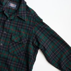 画像4: 70's〜 PENDLETON WOOL CHECK BOARD SHIRT (4)
