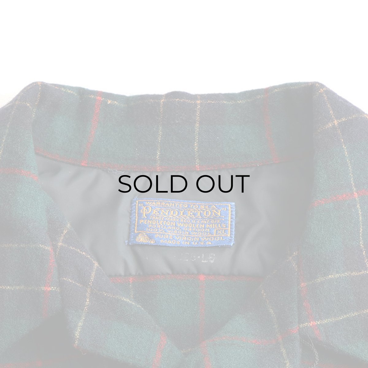 画像8: 70's〜 PENDLETON WOOL CHECK BOARD SHIRT (8)