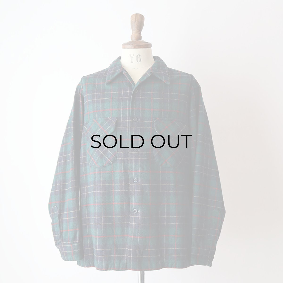 画像10: 70's〜 PENDLETON WOOL CHECK BOARD SHIRT (10)