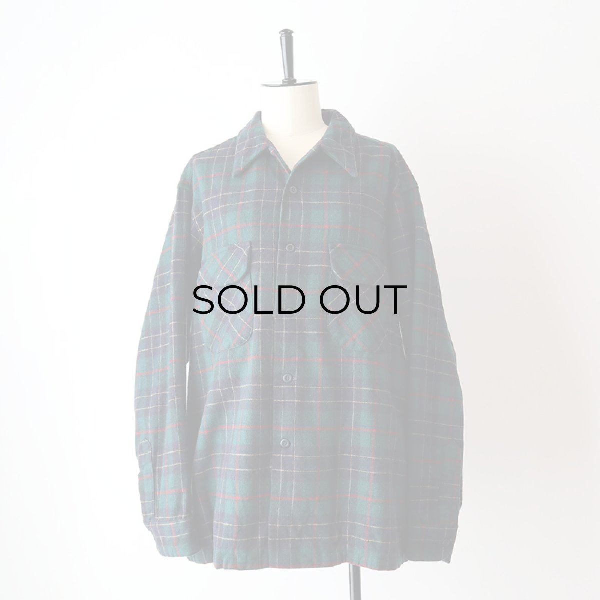 画像13: 70's〜 PENDLETON WOOL CHECK BOARD SHIRT (13)