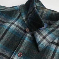 画像8: 70's〜 PENDLETON WOOL CHECK BOARD SHIRT (8)